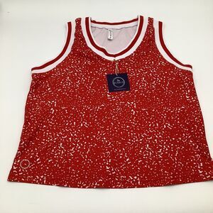 The Bubble Womens Claire Tank Top Red Size Medium NWT‎